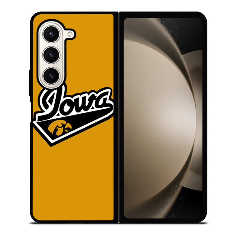 IOWA HAWKEYES UNIVERSITY BASKETBALL TEAM LOGO Samsung Galaxy Z Fold 5 Case Cover