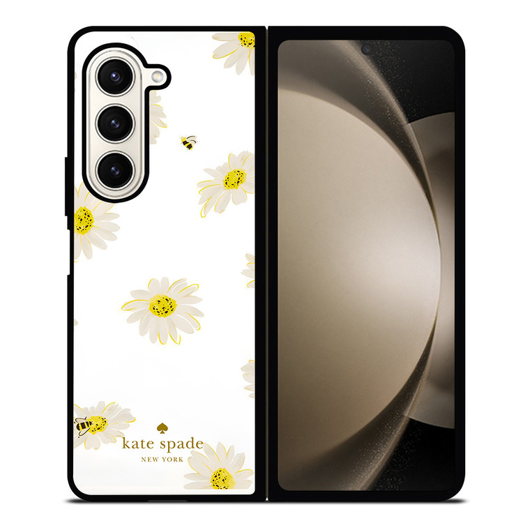 KATE SPADE NEW YORK LOGO SUN FLOWERS ICON Samsung Galaxy Z Fold 5 Case Cover