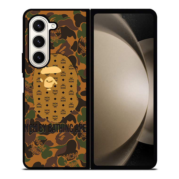 MCM MICHAEL CROMER MUNICH BATHING APE CAMO Samsung Galaxy Z Fold 5 Case Cover