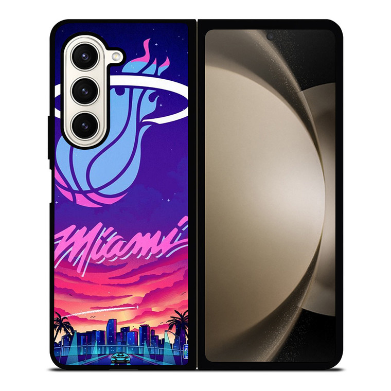 MIAMI HEAT BASKETBALL TEAM LOGO Samsung Galaxy Z Fold 5 Case Cover