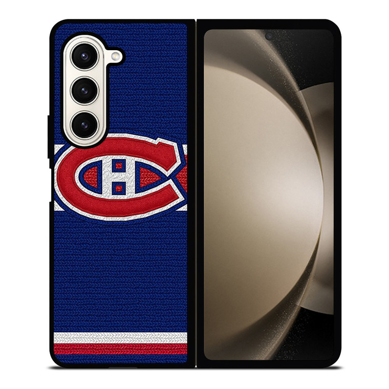 MONTREAL CANADIENS LOGO HOCKEY TEAM EMBORDERY Samsung Galaxy Z Fold 5 Case Cover