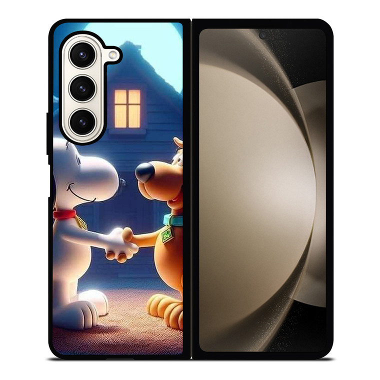 SNOOPY THE PEANUTS AND SCOOBY DOO Samsung Galaxy Z Fold 5 Case Cover