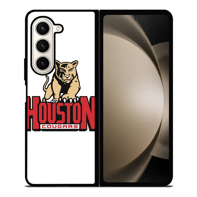 UNIVERSITY HOUSTON COUGARS BASKETBALL TEAM ICON Samsung Galaxy Z Fold 5 Case Cover