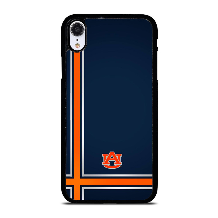 AUBRUN TIGERS FOOTBALL UNIVERSITY TEAM LOGO CROSS iPhone XR Case Cover