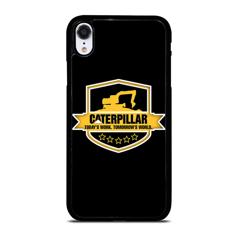 CATERPILLAR TRACTOR LOGO CAT ICON TODAY'S WORK iPhone XR Case Cover CATERPILLAR TRACTOR LOGO CAT ICON TODAY'S WORK iPhone XR Case Cover