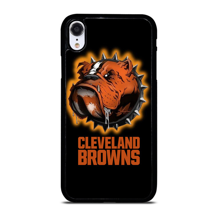 CLEVELAND BROWNS FOOTBALL LOGO DAWG POUND MASCOT iPhone XR Case Cover
