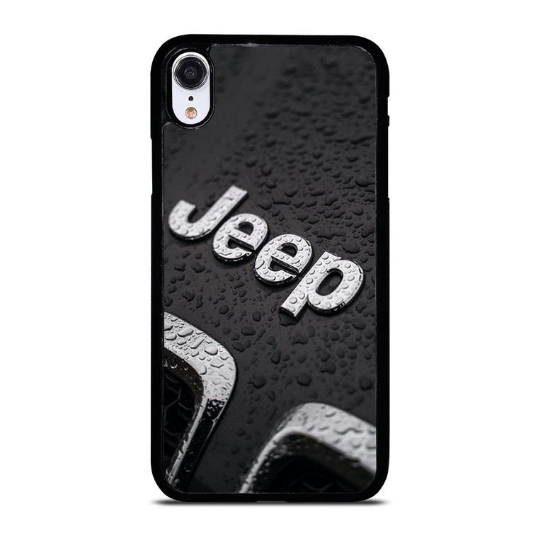 JEEP CAR LOGO UNDER RAIN iPhone XR Case Cover