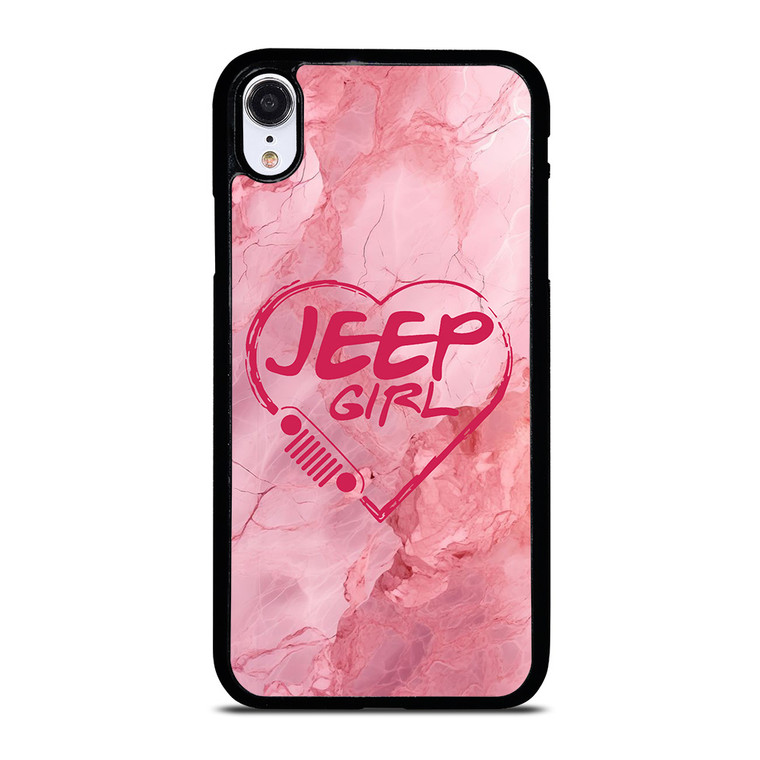 JEEP GIRL LOGO LOVE MARBLE iPhone XR Case Cover