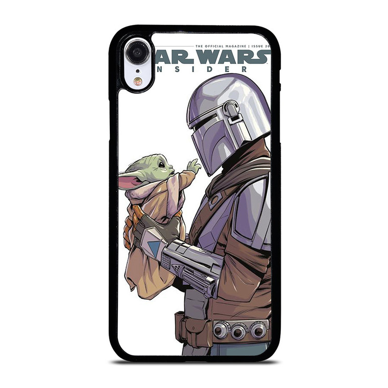 MANDALORIAN AND BABY YODA STAR WARS INSIDER iPhone XR Case Cover