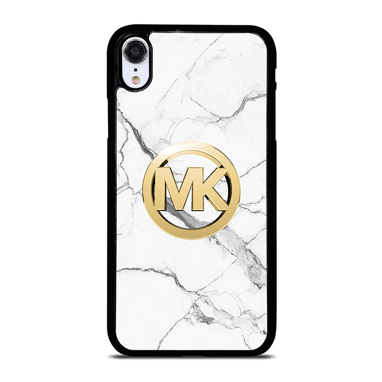 MICHAEL KORS MK LOGO ON MARBLE iPhone XR Case Cover