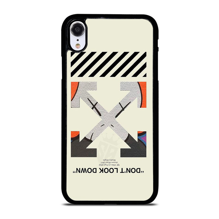 OFF WHITE KAWS LOGO DONT LOOK DOWN iPhone XR Case Cover