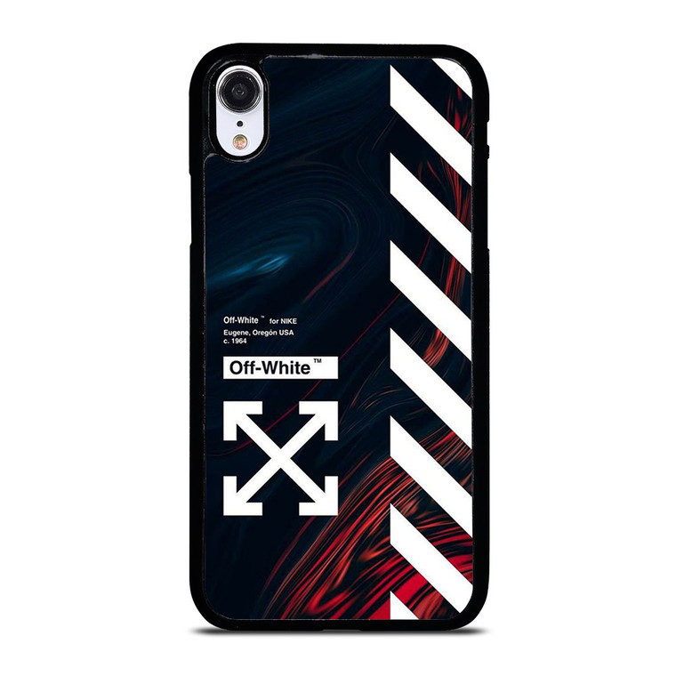 OFF WHITE LOGO MARBLE NIKE iPhone XR Case Cover