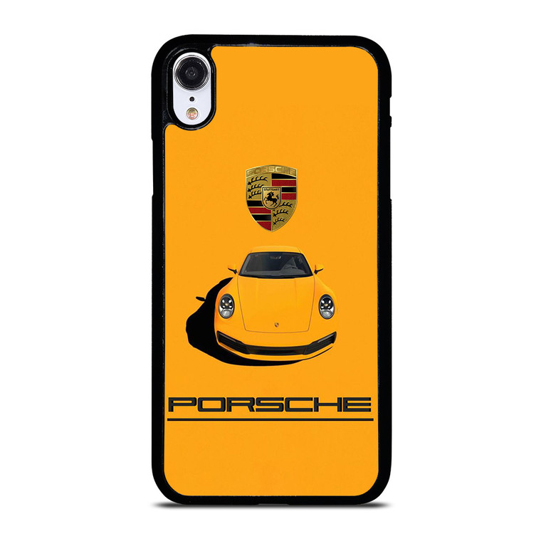 PORSCHE CAR LOGO YELLOW iPhone XR Case Cover