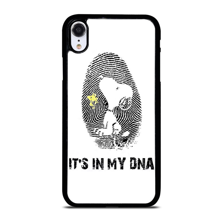 SNOOPY THE PEANUTS FINGER PRINT MY DNA iPhone XR Case Cover