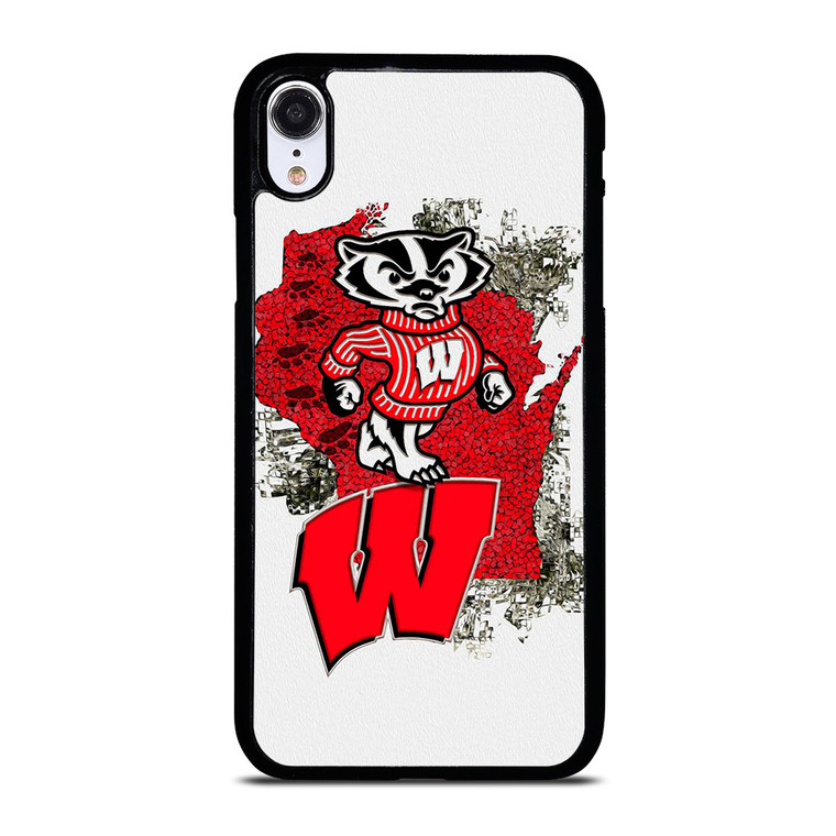 WISCONSIN BADGERS UNIVERSITY FOOTBALL LOGO iPhone XR Case Cover