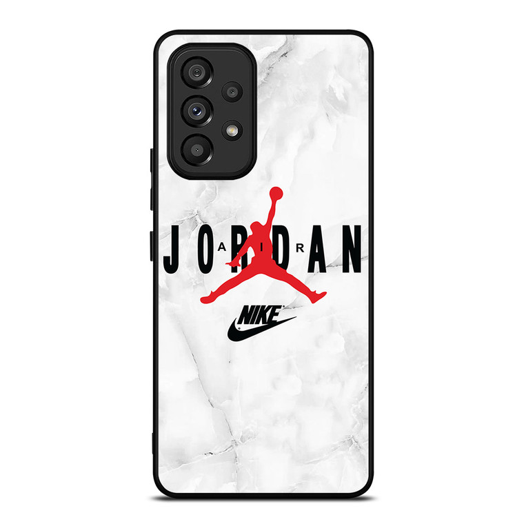 AIR JORDAN NIKE SHOES LOGO MARBLE Samsung Galaxy A53 Case Cover AIR JORDAN NIKE SHOES LOGO MARBLE Samsung Galaxy A53 Case Cover