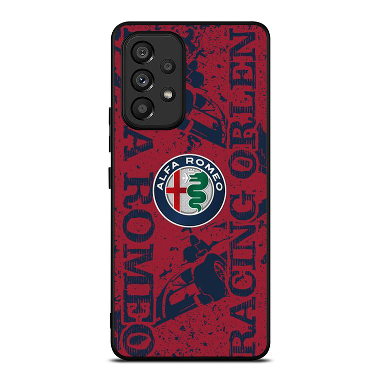 ALFA ROMEO LOGO ART CAR ICON Samsung Galaxy A53 Case Cover ALFA ROMEO LOGO ART CAR ICON Samsung Galaxy A53 Case Cover