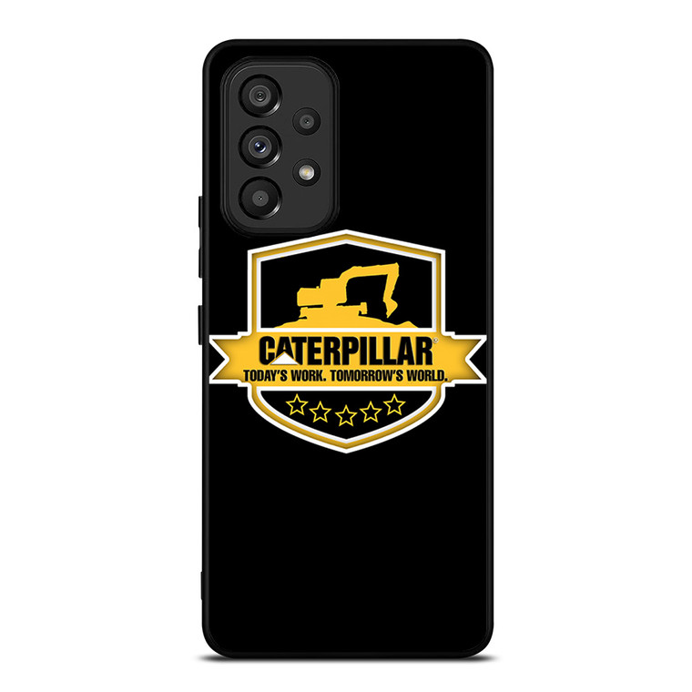 CATERPILLAR TRACTOR LOGO CAT ICON TODAY'S WORK Samsung Galaxy A53 Case Cover