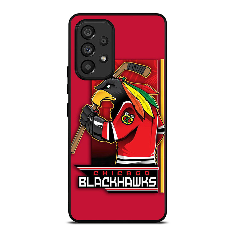 CHICAGO BLACKHAWKS HOCKEY TEAM LOGO MASCOT Samsung Galaxy A53 Case Cover