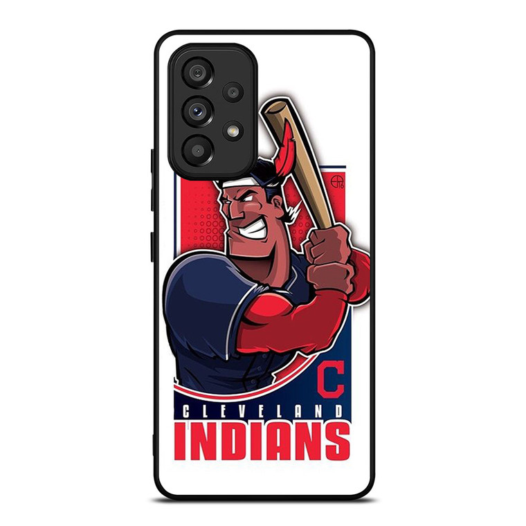 CLEVELAND INDIANS LOGO BASEBALL ICON Samsung Galaxy A53 Case Cover