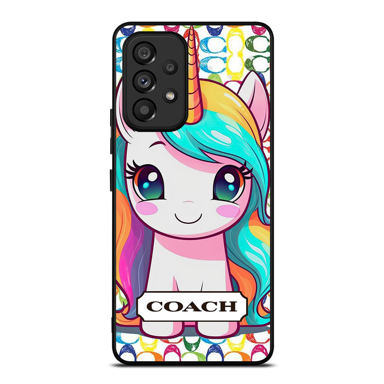 COACH NEW YORK LOGO PRETTY UNICORN Samsung Galaxy A53 Case Cover