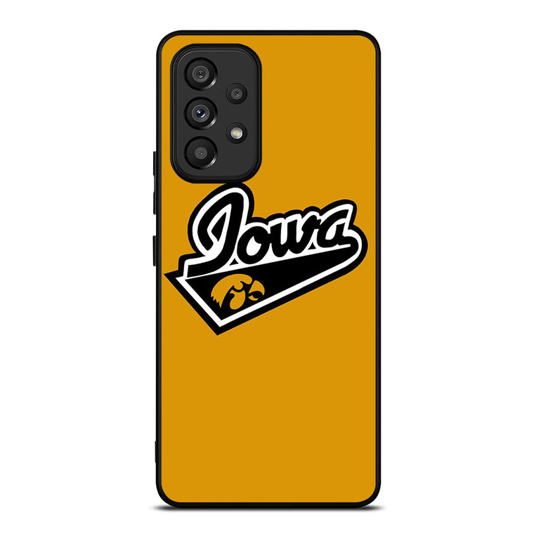 IOWA HAWKEYES UNIVERSITY BASKETBALL TEAM LOGO Samsung Galaxy A53 Case Cover