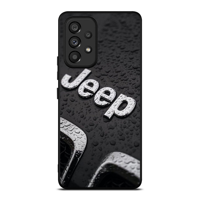 JEEP CAR LOGO UNDER RAIN Samsung Galaxy A53 Case Cover