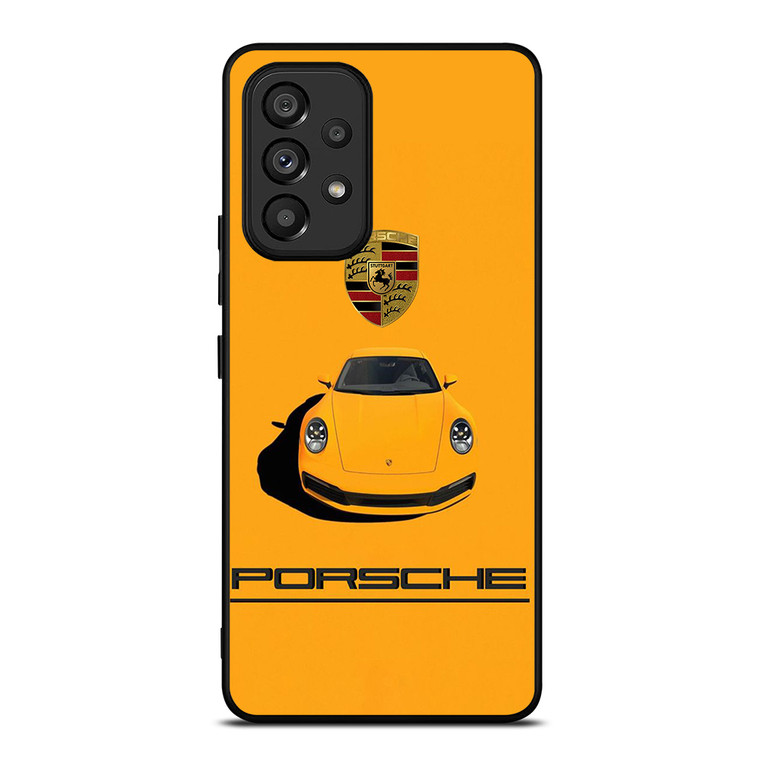 PORSCHE CAR LOGO YELLOW Samsung Galaxy A53 Case Cover