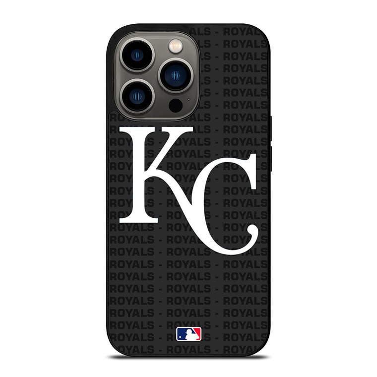 KANSAS CITY ROYALS BASEBALL BLACK iPhone 13 Pro Case Cover