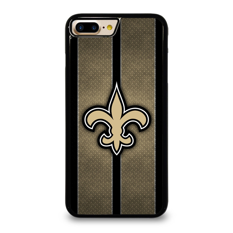 NEW ORLEANS SAINTS NFL METAL STRIPE iPhone 7 / 8 Plus Case Cover