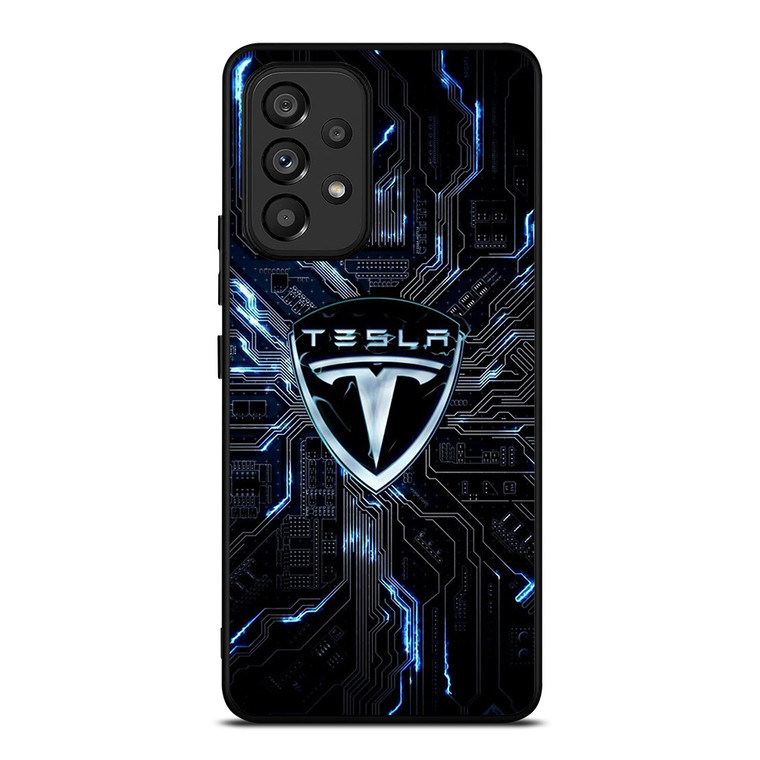 TESLA ELECTRIC CAR LOGO Samsung Galaxy A53 Case Cover