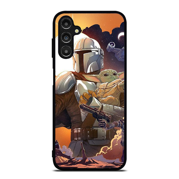 BABY YODA AND MANDALORIAN STAR WARS Samsung Galaxy A14 Case Cover