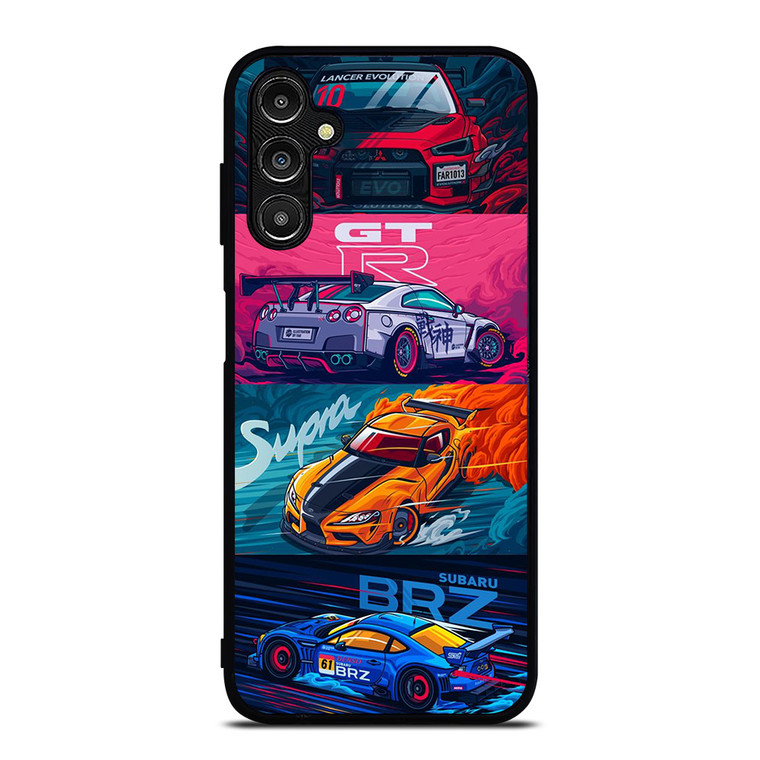 JAPAN RACING SPORTS CARS SUPRA GTR LANCER BRZ Samsung Galaxy A14 Case Cover