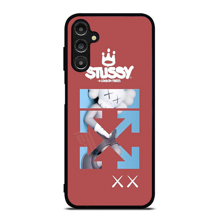 OFF WHITE STUSSY KAWS LOGO Samsung Galaxy A14 Case Cover
