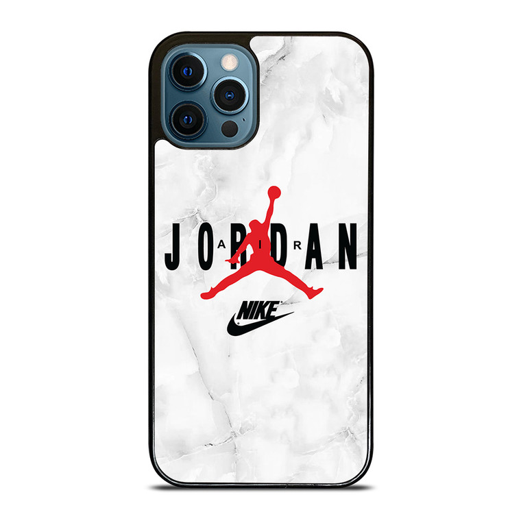 AIR JORDAN NIKE SHOES LOGO MARBLE iPhone 12 Pro Max Case Cover