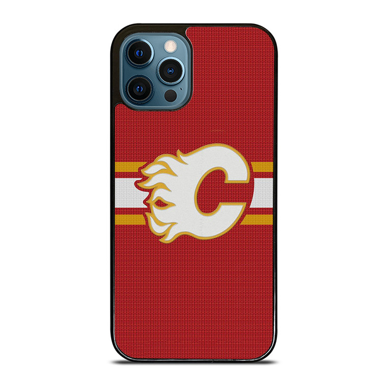 CALGARY FLAMES HOCKEY TEAM LOGO iPhone 12 Pro Max Case Cover