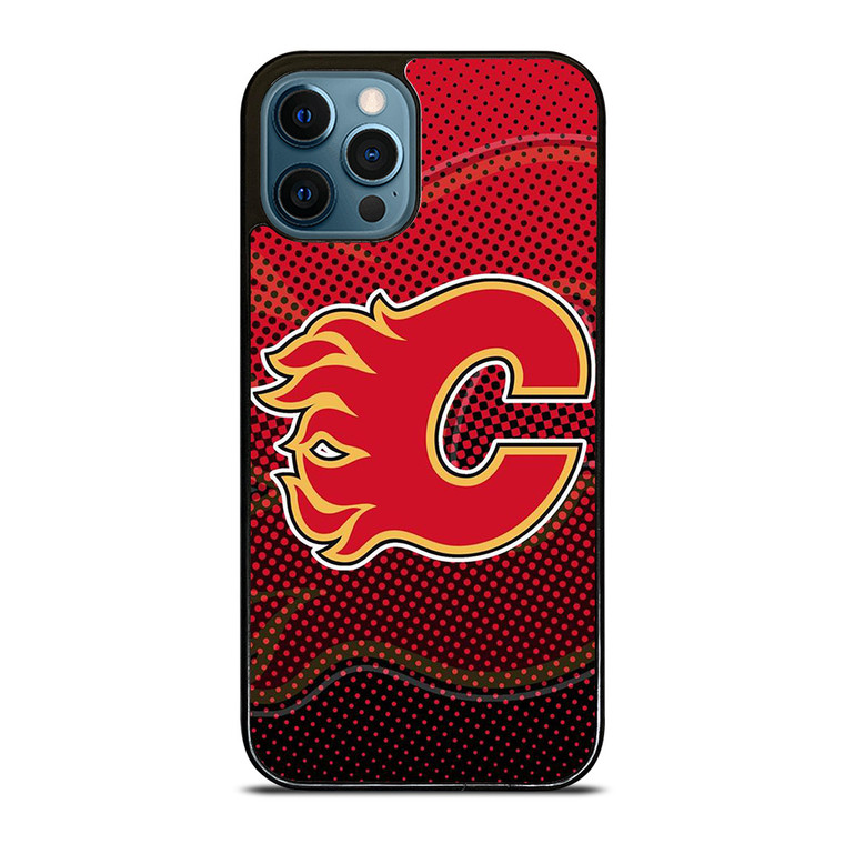CALGARY FLAMES LOGO HOCKEY TEAM ICON iPhone 12 Pro Max Case Cover