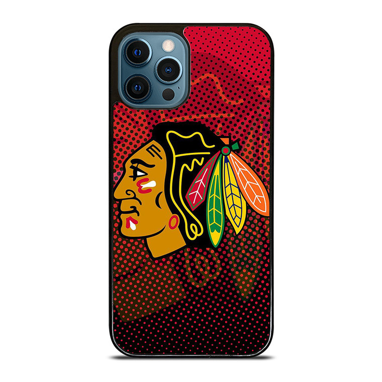 CHICAGO BLACKHAWKS HOCKEY TEAM LOGO EMBLEM iPhone 12 Pro Max Case Cover