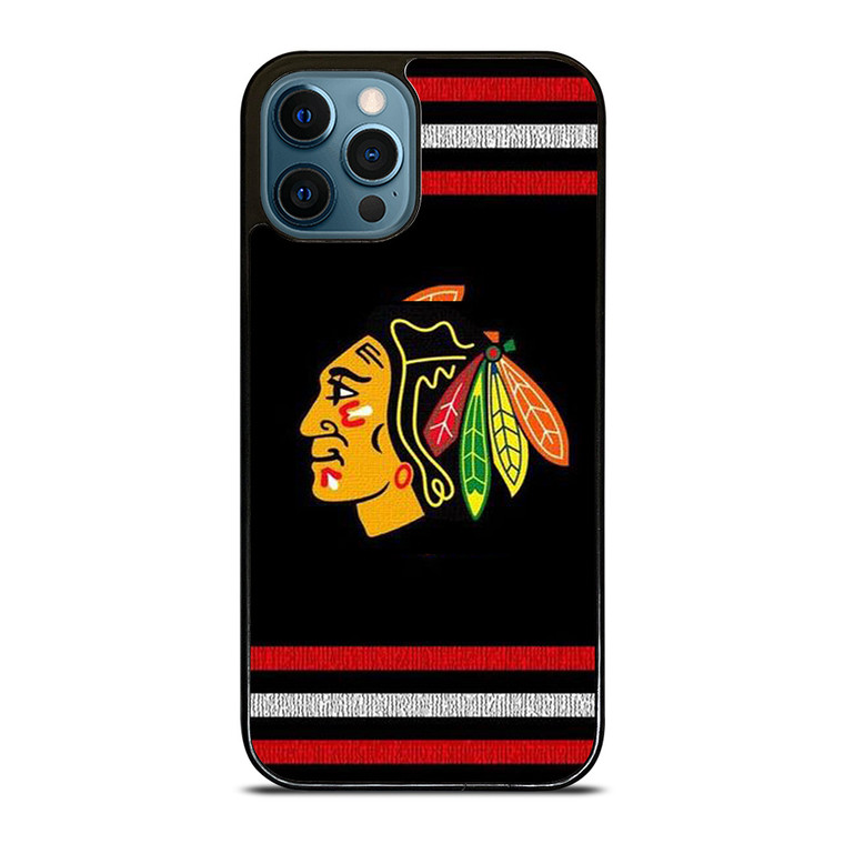 CHICAGO BLACKHAWKS HOCKEY TEAM LOGO ICON iPhone 12 Pro Max Case Cover