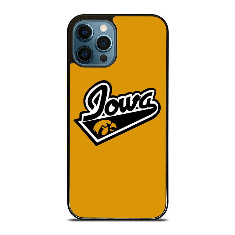 IOWA HAWKEYES UNIVERSITY BASKETBALL TEAM LOGO iPhone 12 Pro Max Case Cover