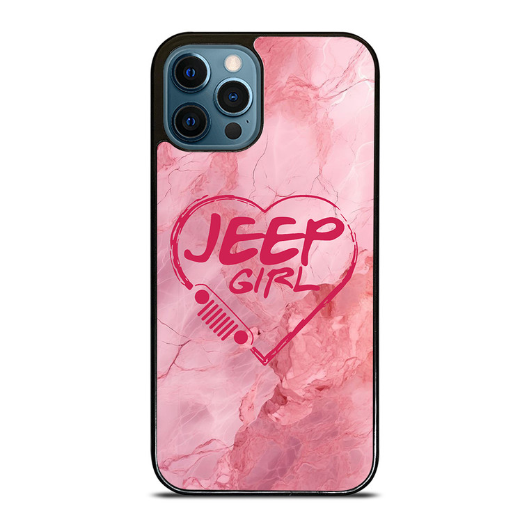 JEEP GIRL LOGO LOVE MARBLE iPhone 12 Pro Max Case Cover