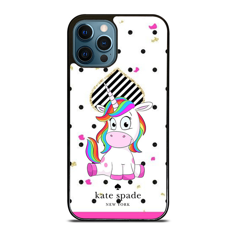 KATE SPADE NEW YORK LOGO CUTE UNICORN iPhone 12 Pro Max Case Cover