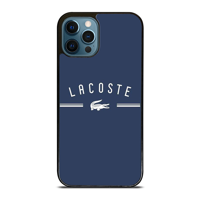 LACOSTE CROC LOGO BLUE iPhone 12 Pro Max Case Cover