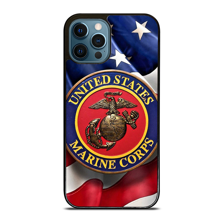 UNITED STATES US MARINE CORPS LOGO FLAG iPhone 12 Pro Max Case Cover