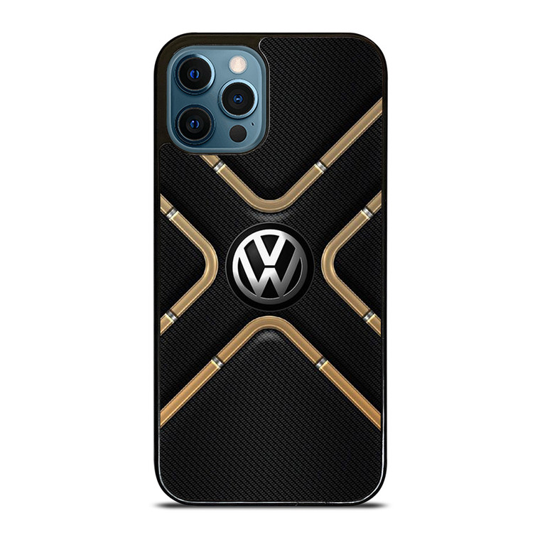 VOLKSWAGEN VW LOGO CARBON ICON iPhone 12 Pro Max Case Cover