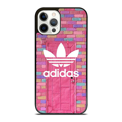 ADIDAS LOGO PINK WALL iPhone 12 Pro Case Cover
