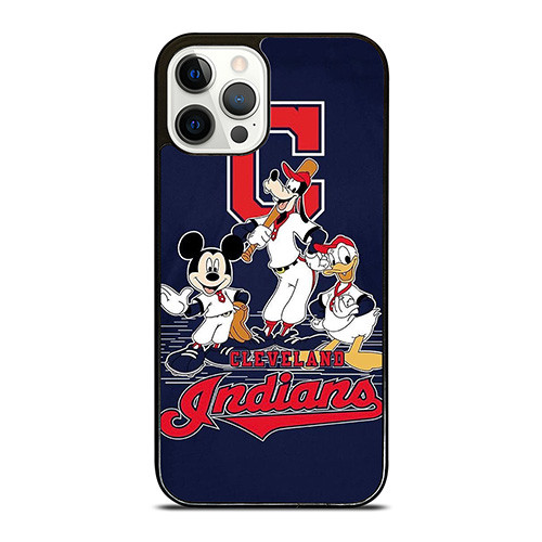CLEVELAND INDIANS BASEBALL DISNEY MICKEY DONALD GOOFY iPhone 12 Pro Case Cover