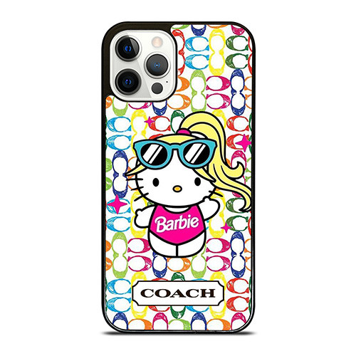 COACH NEW YORK LOGO HELLO KITTIE BARBIE iPhone 12 Pro Case Cover