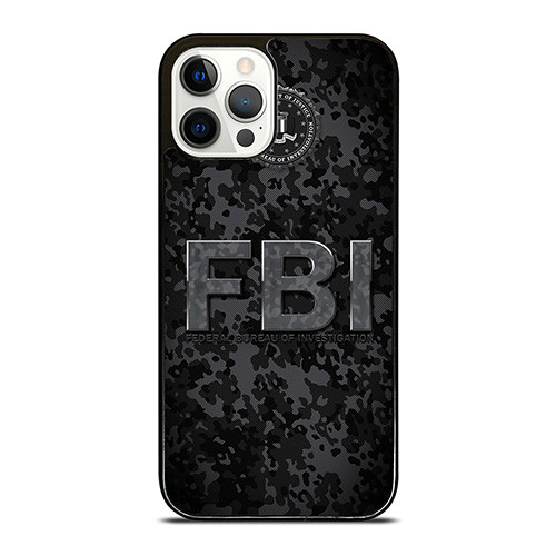 FBI LOGO CAMO iPhone 12 Pro Case Cover