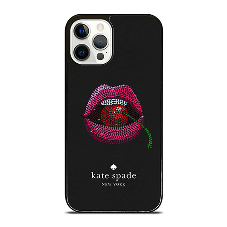 KATE SPADE NEW YORK LIPS AND CHERRY iPhone 12 Pro Case Cover